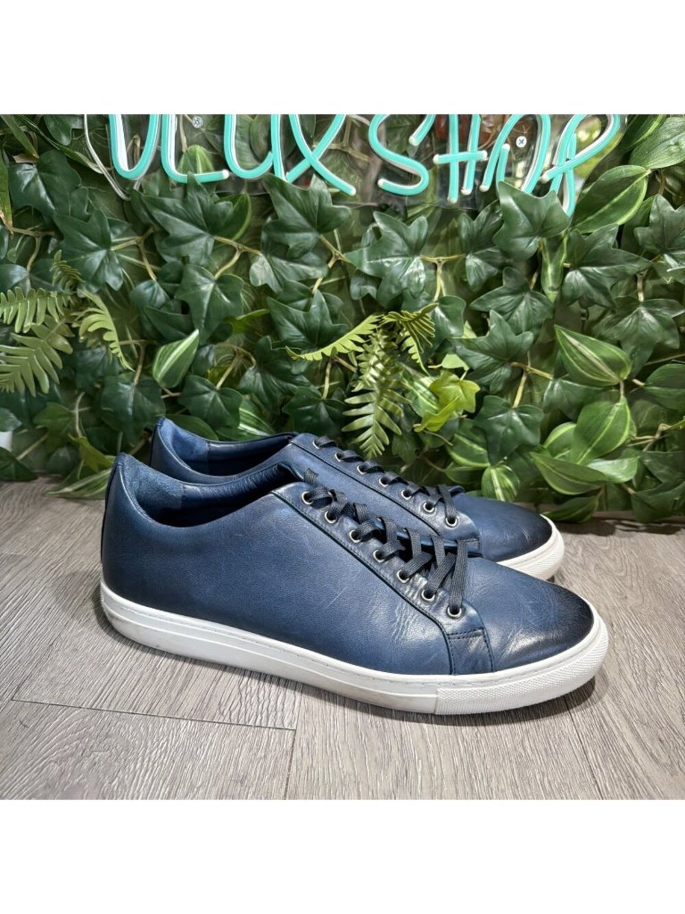 Thursday Boot Co Premier Low Top Leather Sneakers Mens Size 12.5 Deep Blue